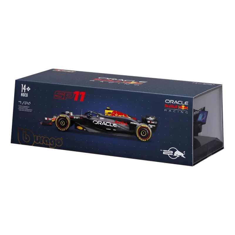 Auto Race Oracle Rb20 2024 Escala 1:24 C/casco Checoperez#11 Azul