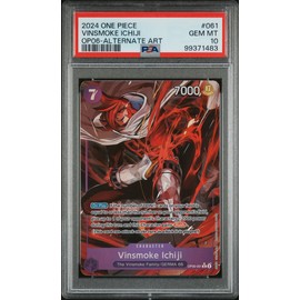 Vinsmoke Ichiji OP06-061 Alternate Art PSA 10 2024 One Piece English Wings of The Captain Trading Card