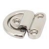 Stainless Steel Marine Folding Pad Eye Cleat Heavy Duty D
