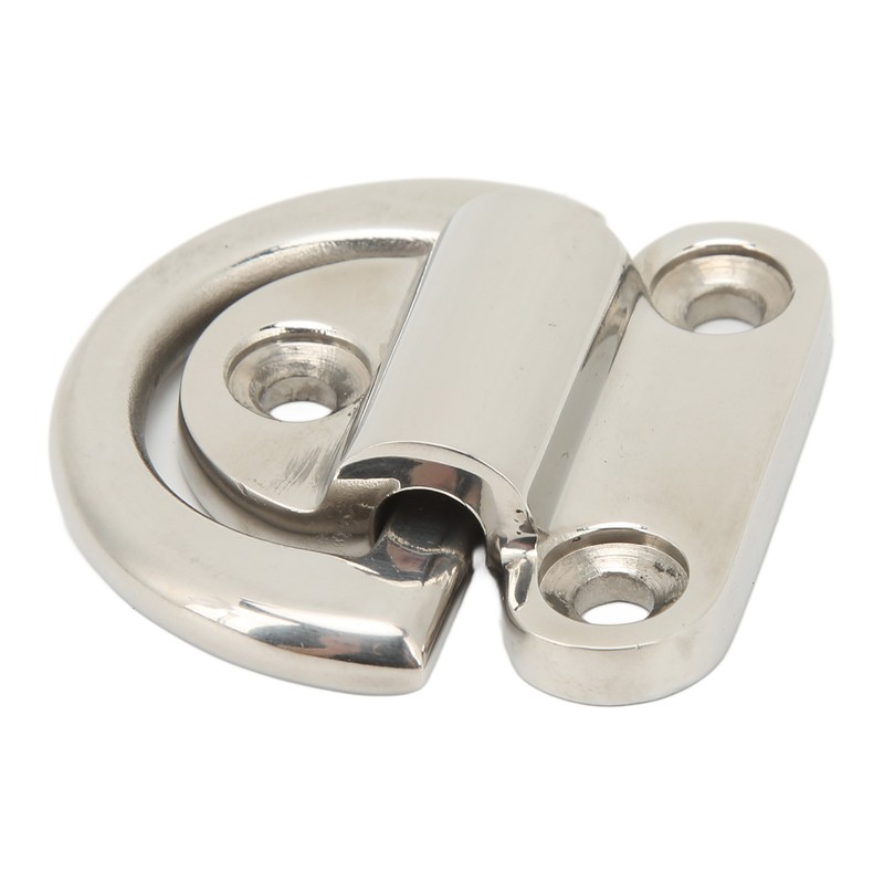 Stainless Steel Marine Folding Pad Eye Cleat Heavy Duty D