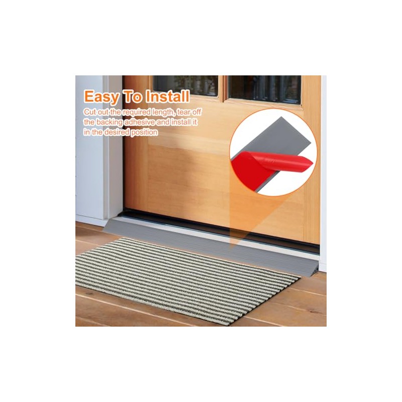 Threshold catch, 100x6x2 cm Threshold collection Suction robot, threshold shelter
