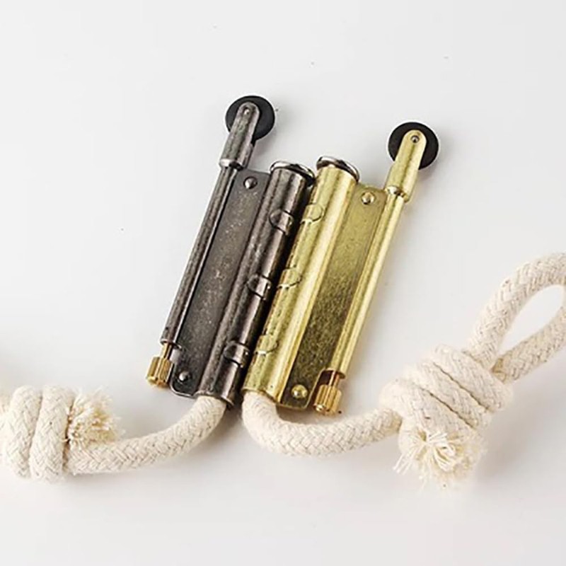 Vintage Style Rope Lighter, Metal Casing with Cotton Wick, Windproof