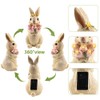 Rabbit Decoration with Solar Lantern, Garden Decoration Figures, Rabbit Garden
