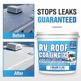 Waterproof Sealant Black Waterproof Coating 35oz Leak Repair Coating for Flat, Metal, Roofs, Foundations, Gutters, Indoor & Outdoor Walls, Bathroom, Kitchen, Garden Leak Liquid Sealant