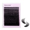 Cluster Lashes D Curl Individual Eyelashes Natural 60D-10-18mm Mixed Wispy