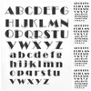 5Pcs Transparent Stamp TPR DIY Journal Scrapbooking Capital Lower Case