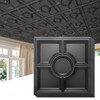 STICKGOO Black Drop Ceiling Tiles 2ft x 2ft, Glue Up