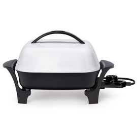 Presto 06620 11-Inch Electric Skillet,Black/White