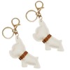 APOSITIV Dog Key Chain Cute Key Ring 3D Soft Key
