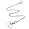 HUIKKJP Key Chain, Wallet Chain, Double Ring, Trouser Chain, Lost