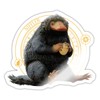 Spreadshirt Fantastic Beasts Niffler Sitting with Coin Sticker, 10 x