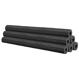 PATIKIL Pipe Insulation Foam Tube, 6Pcs 25"Lx1"IDx0.75"T No Adhesive Pole Wrap Pipe Cover Pool Noodles Multi-Purpose Soft Foam Tubing for Handle Outdoor Swimming Pool, Water Pipes, Black