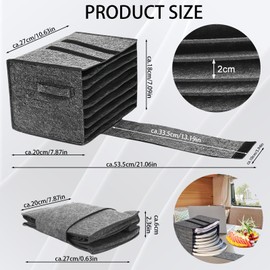 TenaLucy Plate Holder Motorhome, Felt Cup Holder Camping Felt Dish Holder Camping Cup Holder Motorhome Dish Holder Motorhome Camping Tableware Storage for 8 Plates (Plate)