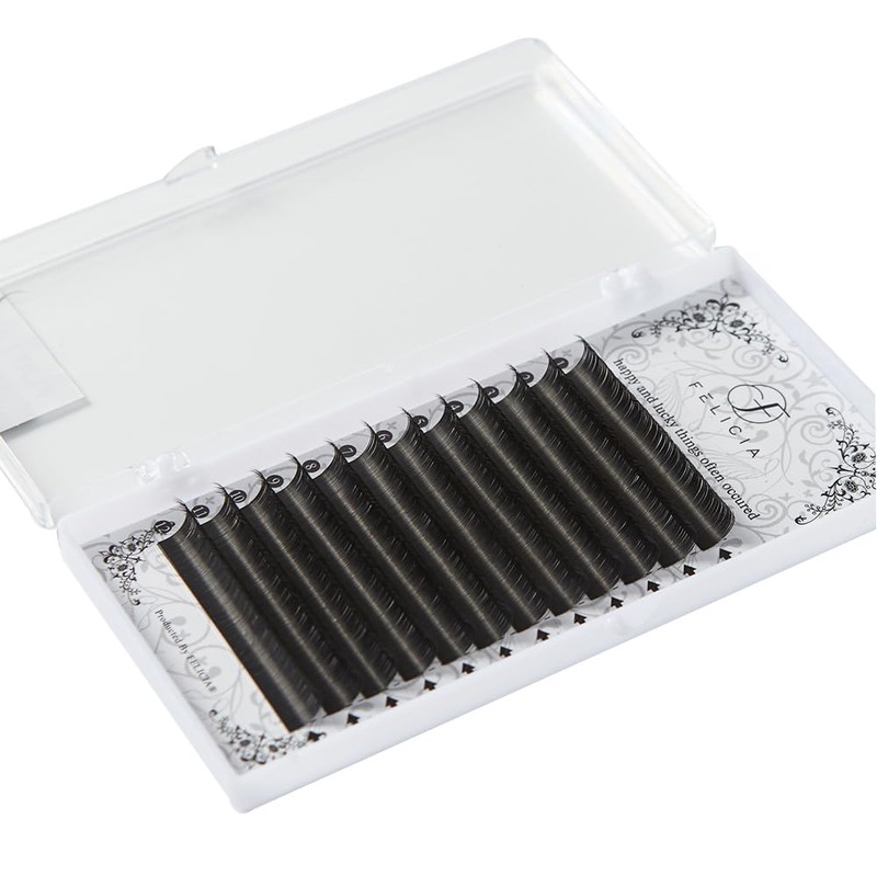 FELICIA Flat Lash Matte Eyelash Extensions Ultra Soft Single Matsueku
