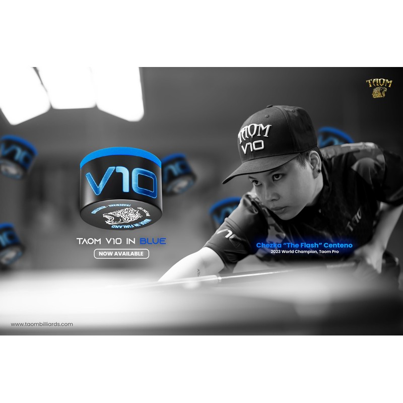 TAOM V10 Billiard Pool Cue Premium Chalk Blue