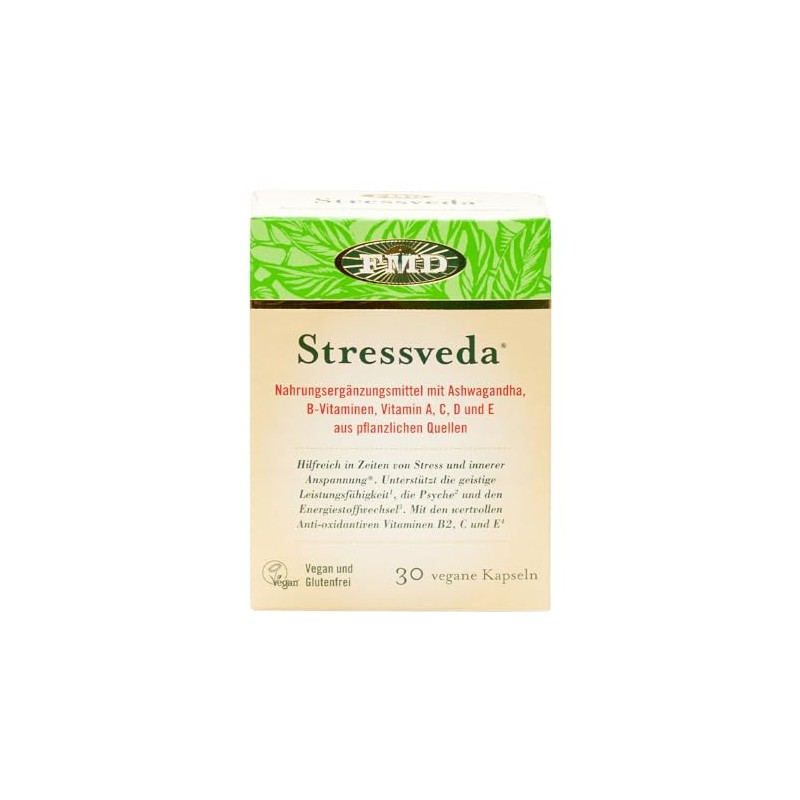 Stressveda Ashwagandha Root Extract 30 Capsules with B Vitamins -