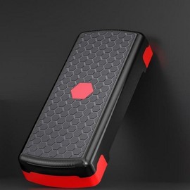 Height-Adjustable Step Box for Stair Exercise Home Training Essential Red 1-Tier