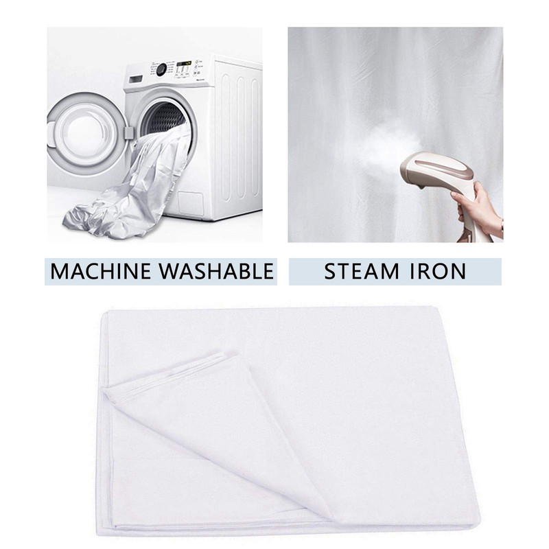 BOLLUMA 1.8x2.7m White Screen Background Photography Backdrop, 100% Cotton Muslin