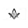 CafePress Masonic Aluminum License Plate, Front License Plate, Vanity Tag