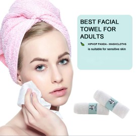 HIPHOP PANDA HIPHOP PANDA Baby Washcloths, Rayon Made from Bamboo - 2 Layer Ultra Soft Absorbent Newborn Bath Face Towel - Reusable Baby Wipes for Delicate Skin - Yellow, 30 Pack