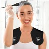 Capa de Peluquería de Silicona Negra Protector de Cuello para