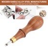 Wooden Handle Alloy Steel Watch Pry Watch Case Remover Watch