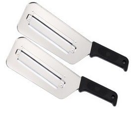 Cabbage Chopper Shredder, 2 Pack Cabbage Cutter Knife Kitchen Slicer Sauerkraut Cutter Coleslaw Grater, Sharp Stainless Steel Blades, Black