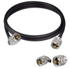POBADY PL 259 Cable Jumper UHF Male PL-259 to UHF