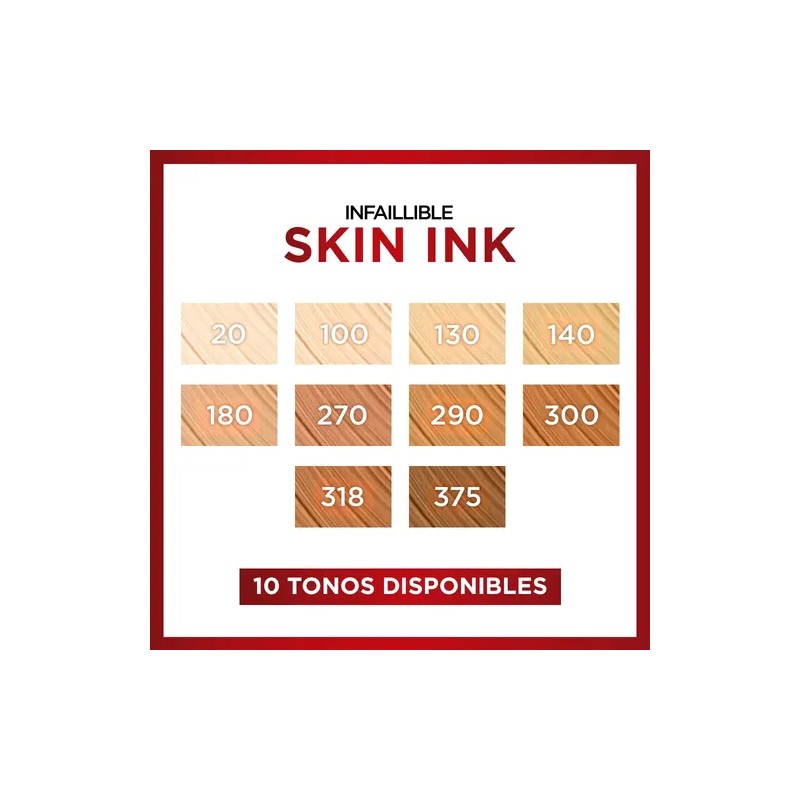 L'Oréal Paris Infallible Skin Ink Base de Maquillaje y Corrector