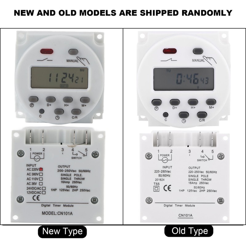 LCD Digital Programmable Control Power Timer Switch Time Relay (220VAC)