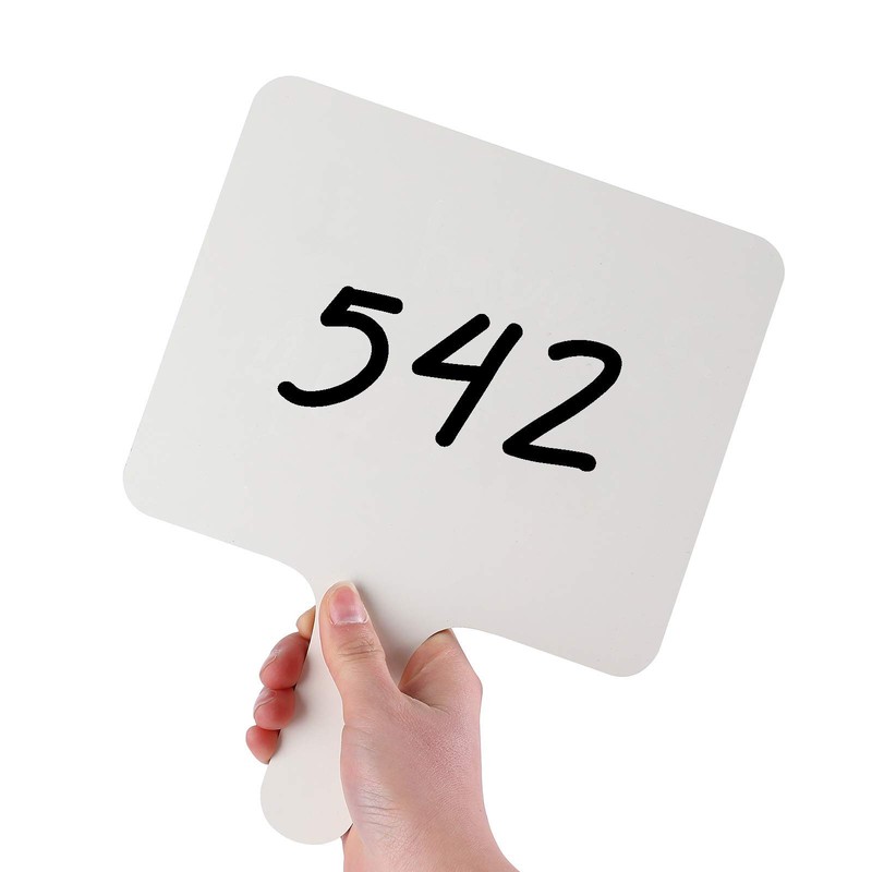 Dry Erase Answer Paddle - White Board, Double Sided (1