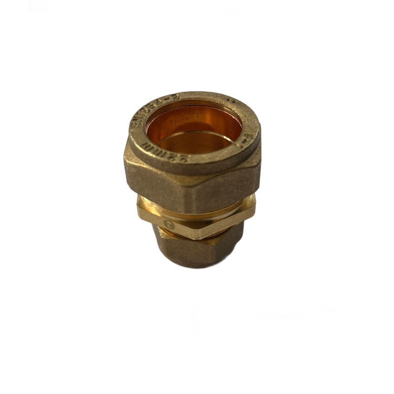 WRAS 22mm to 15mm Reducer - Brass Compression Reducing Connector,