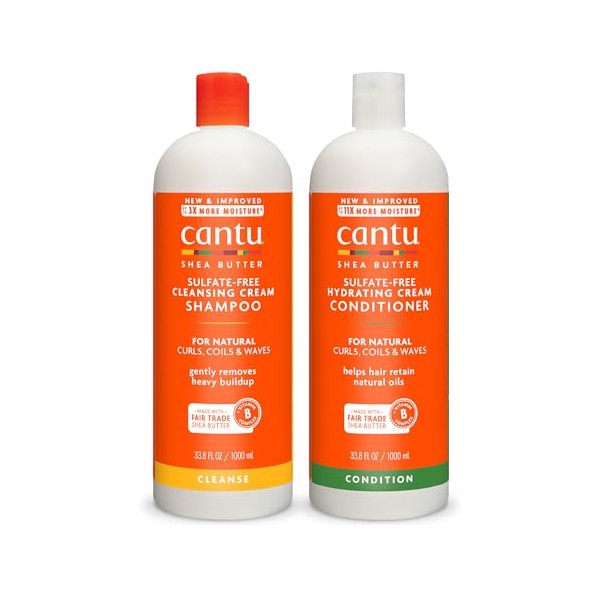 Cantu Cantu Shampoo & Conditioner with Shea Butter for Natural