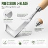 Crevice Weeding Tool for Patio Cracks – L-Shaped Stainless Steel