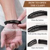 FLHEART Stepdad Gifts Mens Bracelets - Brown Braided Leather Bracelet