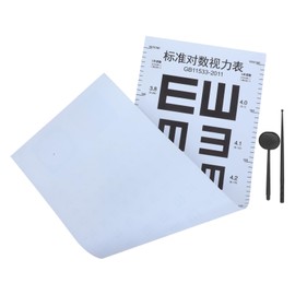 FRCOLOR Vision Testing Eye Chart Break Eye Chart for Adults Boys and Girls Portable Vision Testing Equipment Home