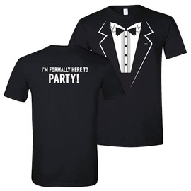 Fun Express Tuxedo Adult’s T-Shirt - 2XL Black