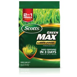 Scotts Green Max Lawn FoodFL, Lawn Fertilizer Plus Iron Supplement for Greener Grass, 10,000 sq. ft., 30.30 lbs.