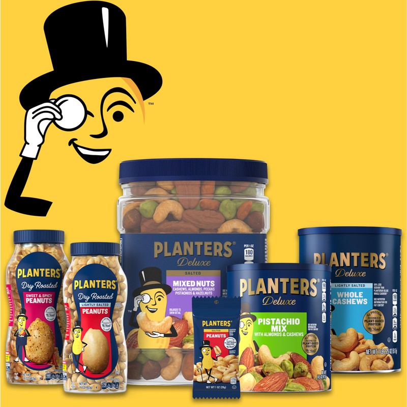 PLANTERS Deluxe Honey Roasted Whole Cashews, Sweet and Salty Snacks,