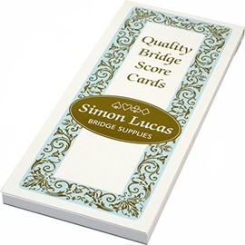Simon Lucas Designer Bridge Score Pad - Rubber Bridge
