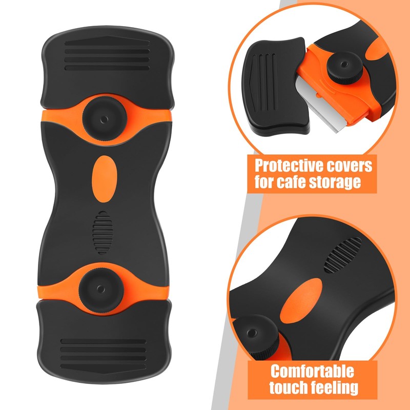 Tallew 9 Pcs Plastic Scraper Tool Sticker Plastic Razor Blade