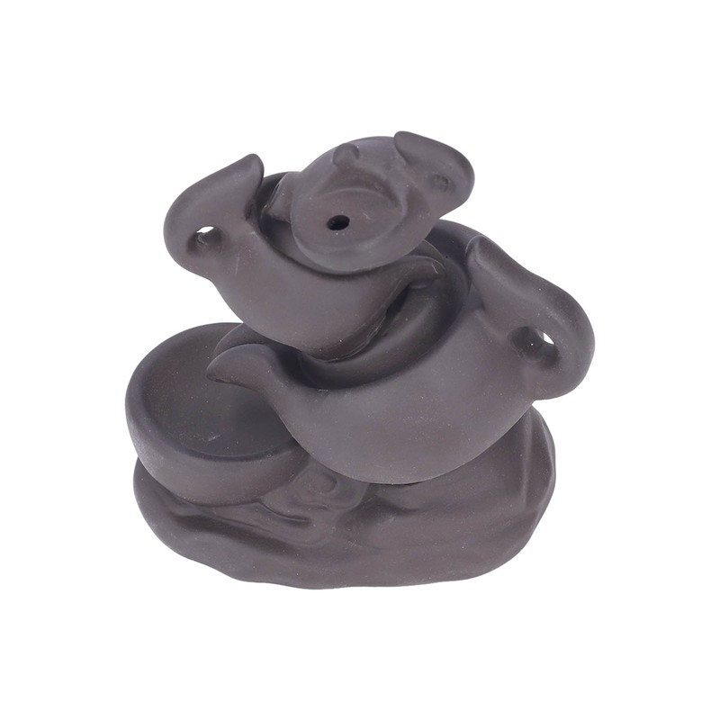 Insence Waterwall Antique Purple Sand Auspicious Cloud Teapot Backflow Sandalwood
