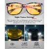 SIPHEW Anti-Glare Night Driving Glasses for Women, Polarized Yellow Lens