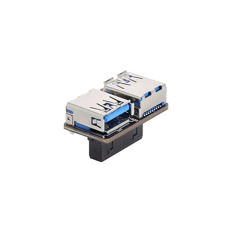 cablecc Dual USB 3.0 A Type Female to Motherboard 20/19