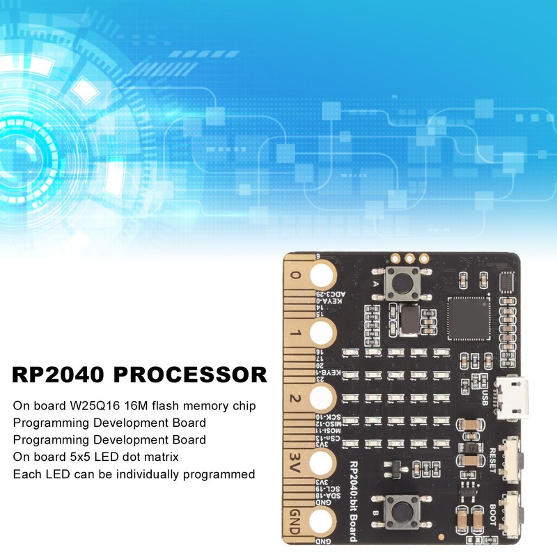 RP2040 Micro Bit Development Board for Raspberry PICO with LED