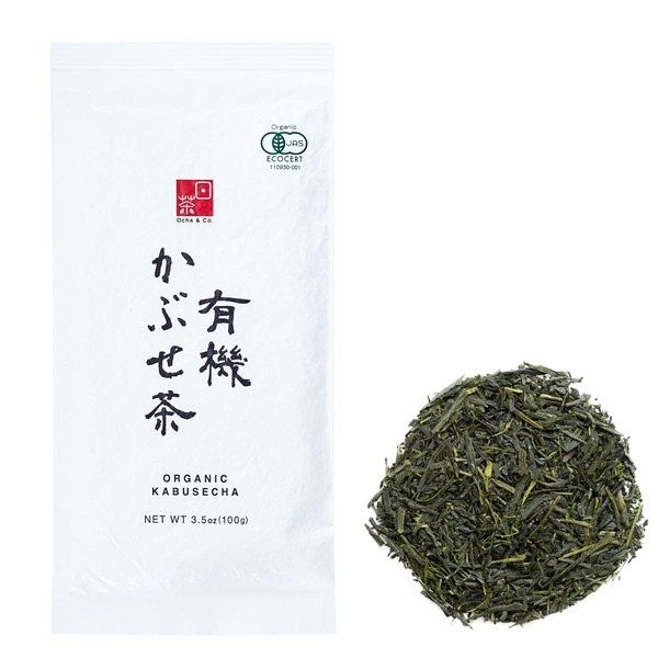 Ocha & Co, té verde de hoja suelta orgánica japonesa kabusecha de alta calidad, 100 g 3.5 oz