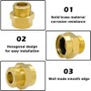 Hooshing Hose Bib Adapter 1-1/16" Fine Thread Female to 3/4