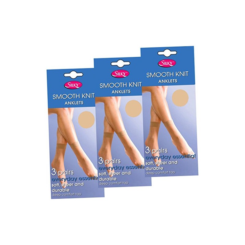 Silky Soft, Sheer & Durable Smooth Knit Everyday Anklets (9