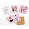Inkdotpot Set of 6 Drink Coasters Decorative Non,Slip Cork Base
