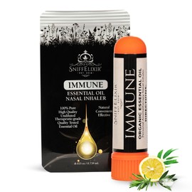 SniffElixir - Immune Nasal Inhaler Aromatherapy Inhalers, Essential Oil Inhaler Nasal Inhaler Stick for Immune Boost, Respiratory Health - Portable Nasal Stick Inhaler for Adults